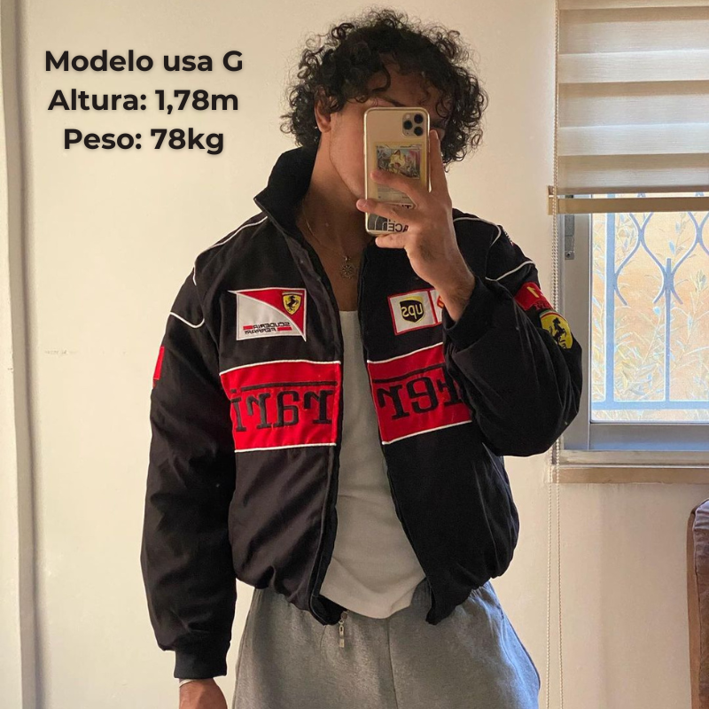 FERRARI F1 Vintage Black Jacket