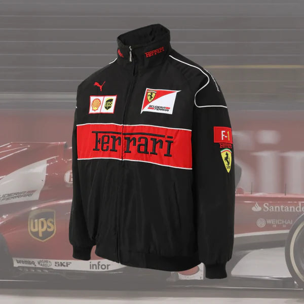 FERRARI F1 Vintage Black Jacket